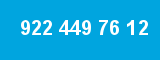 922 449 76 12 922 449 76 12